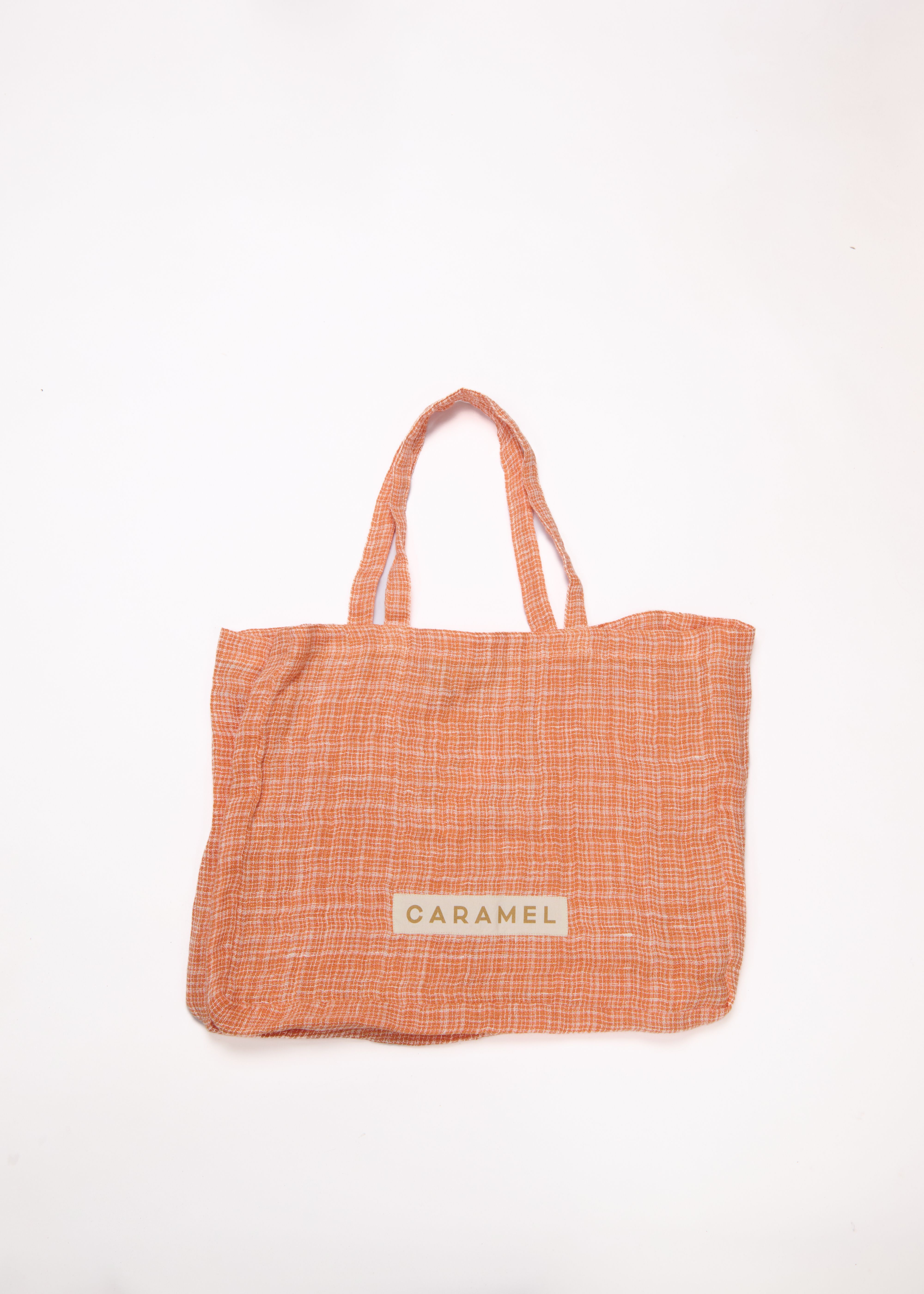 Сумка помаранчева картата Caramel, 