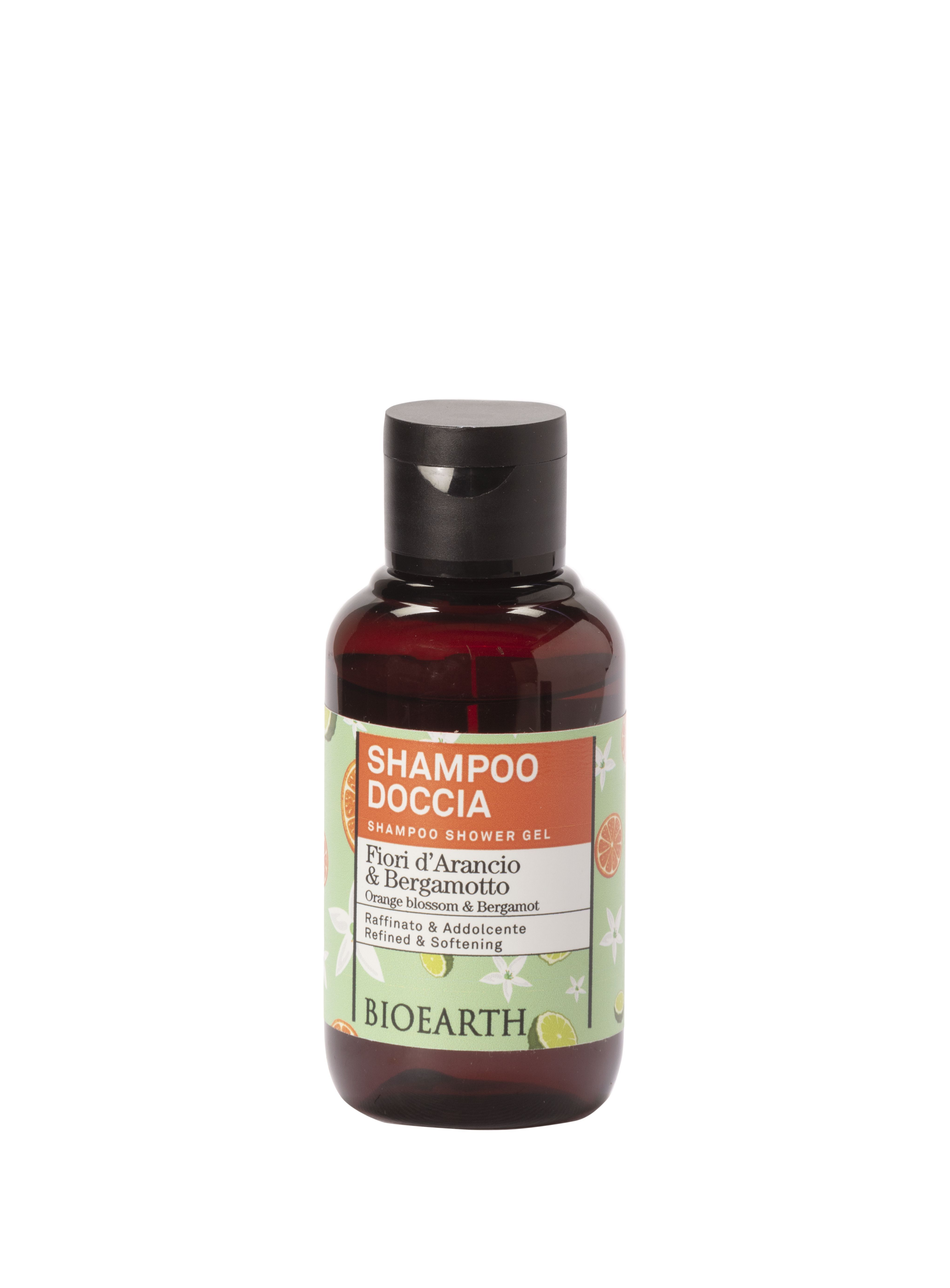 Family Orange blossom & Bergamot Shampoo shower gel Шампунь-гель увлажняющий для волос/душа Bioearth, 
