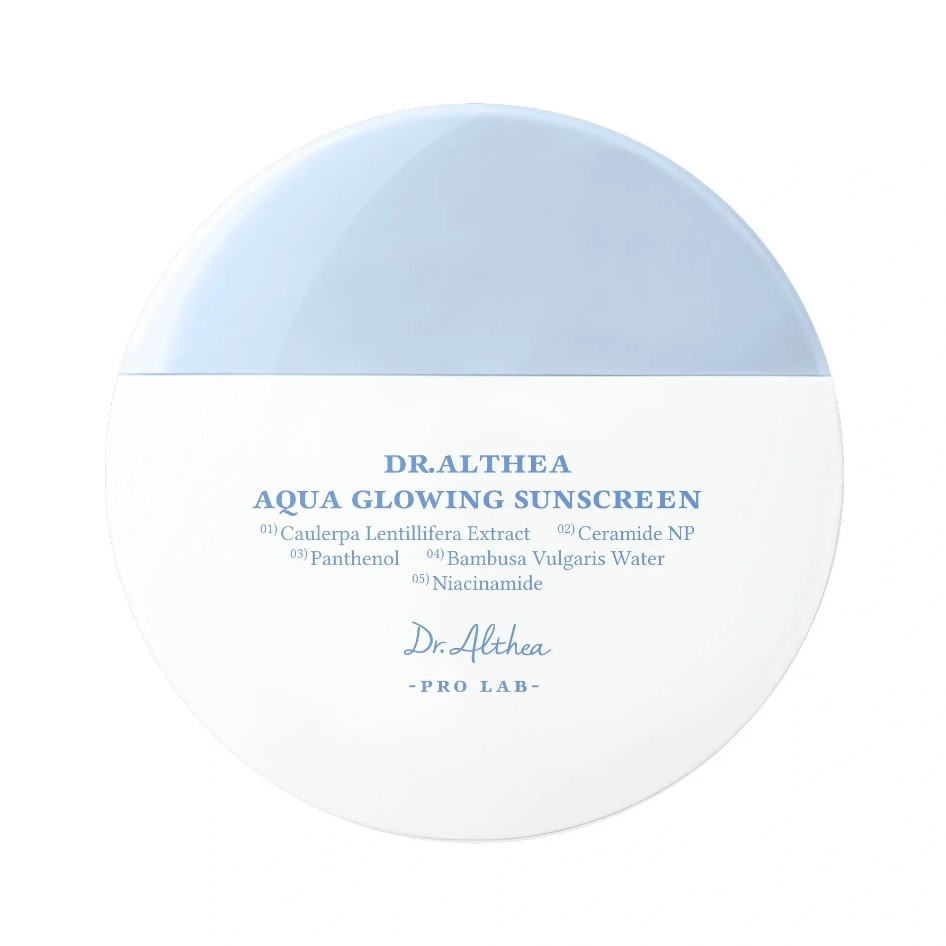 Увлажняющий солнцезащитный крем с пантенолом SPF50+ PA++++ Dr.Althea Aqua Glowing Sunscreen