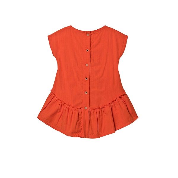 Crushed Cotton Dress Orange Little Creative Factory, /2