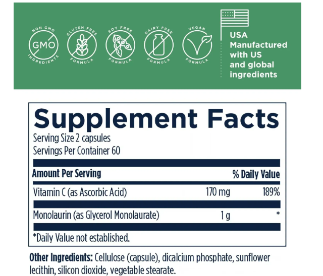 Monolaurin-Avail - Монолаурин підтримка імунітету Designs for Health/1