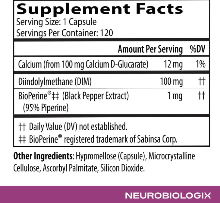 DIM Pro / Дим Про Здоровый метаболизм эстрогена Neurobiologix/2