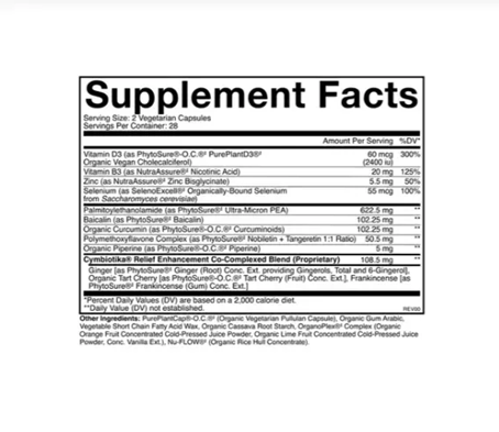 Inflammatory Health / Противовоспалительный комплекс (ПЭА, куркумин, нобилетин) Cymbiotika, /1