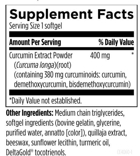 Curcum-Evail - Куркумин с высокой биодоступностью 400 мг  Designs for Health/1