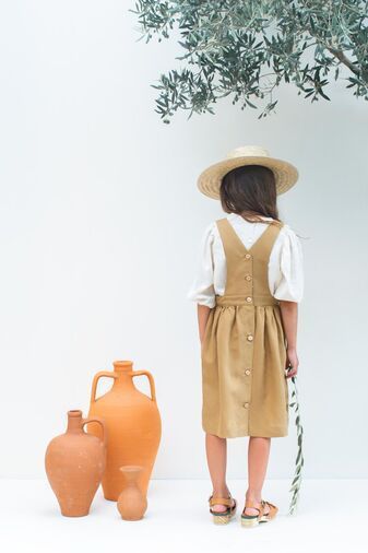 Sophia Dress Honey, Kokori Kids/2