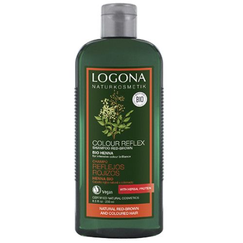 БИО-Шампунь для окрашенных красно-коричневых волос Хна Logona