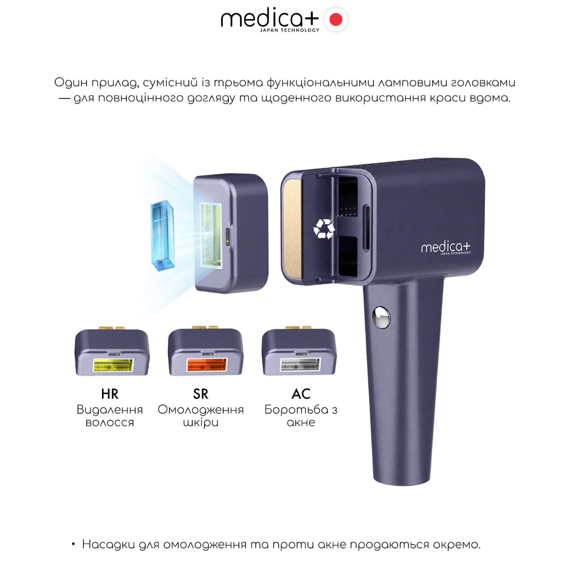 Фотоэпилятор охлаждающий MEDICA+ ICE PRO 10X/9