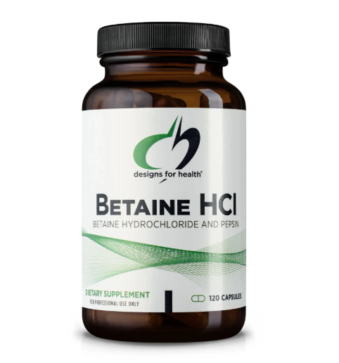 Betaine HCl - Бетаин, соляная кислота и пепсин Designs for Health
