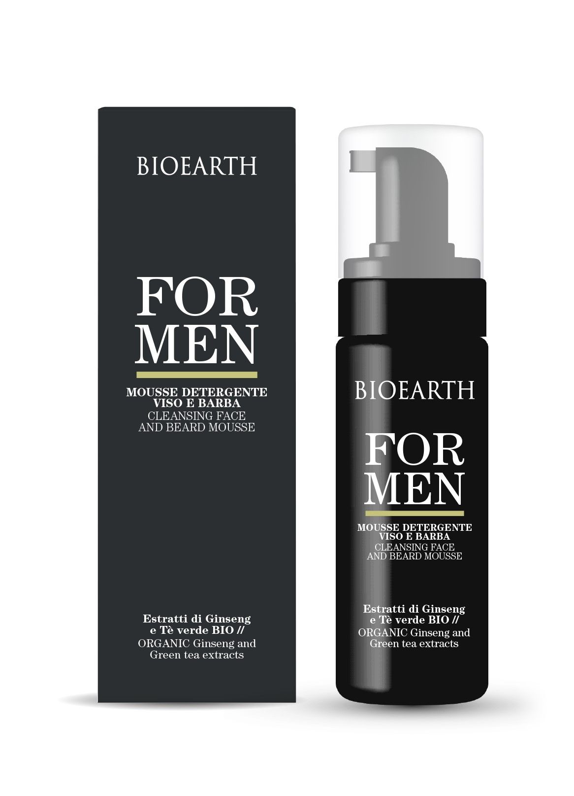Очищающий мусс для лица/бороды FOR MEN Bioearth