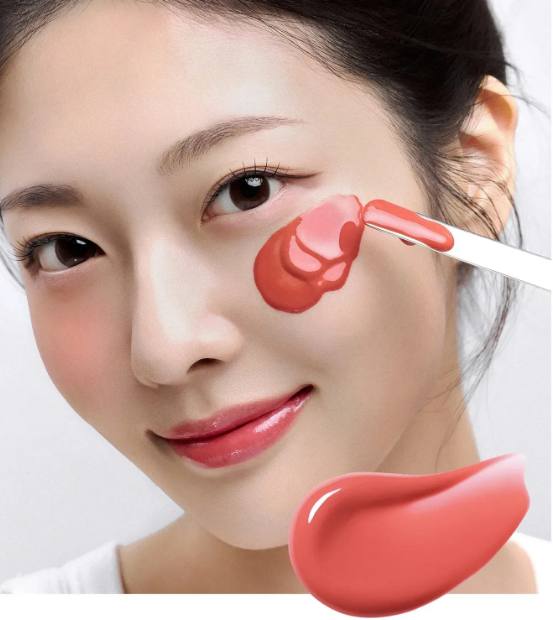Зволожувальні рідкі ампульні рум'яна House of Hur Moist Ampoule Blusher Peach Coral/1