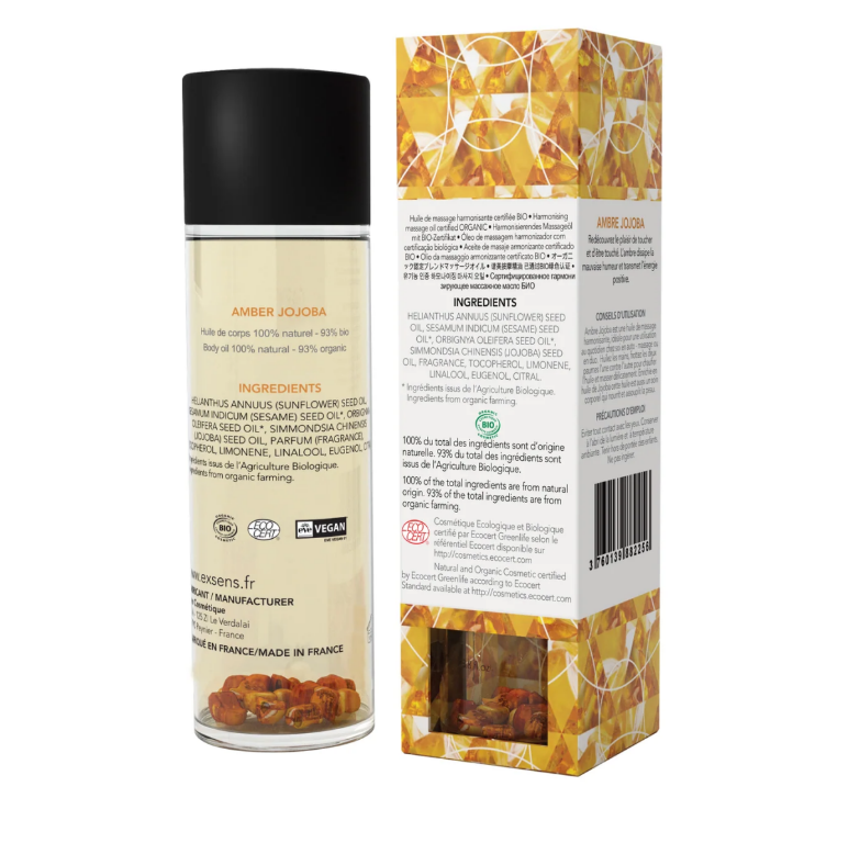 Массажное масло EXSENS Amber Jojoba (гармонизирует, с янтарем)/1