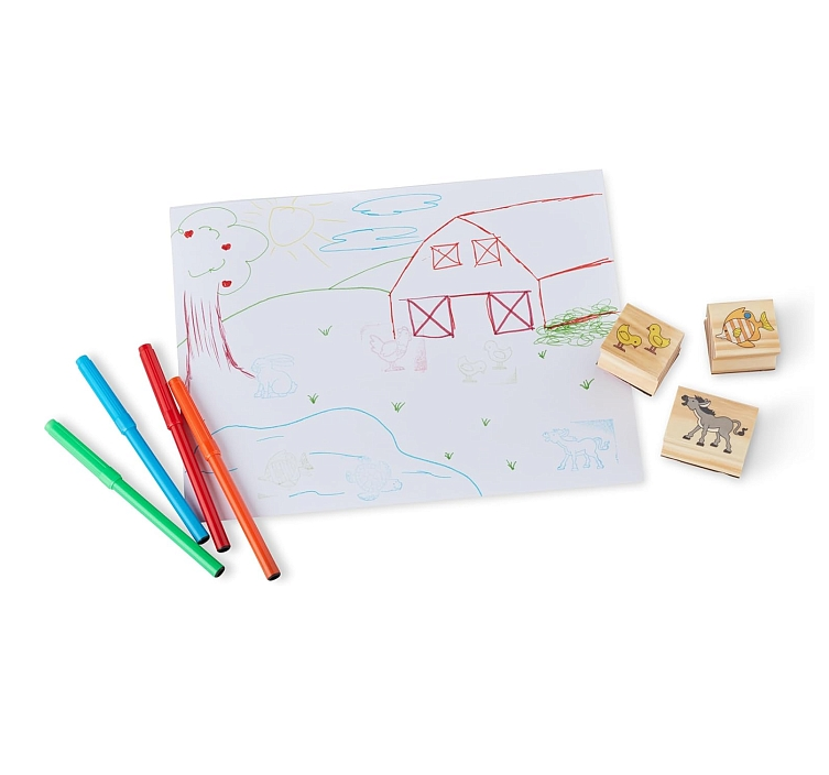 МЕГА-набор "Деревянные штампы" Melissa&Doug/2