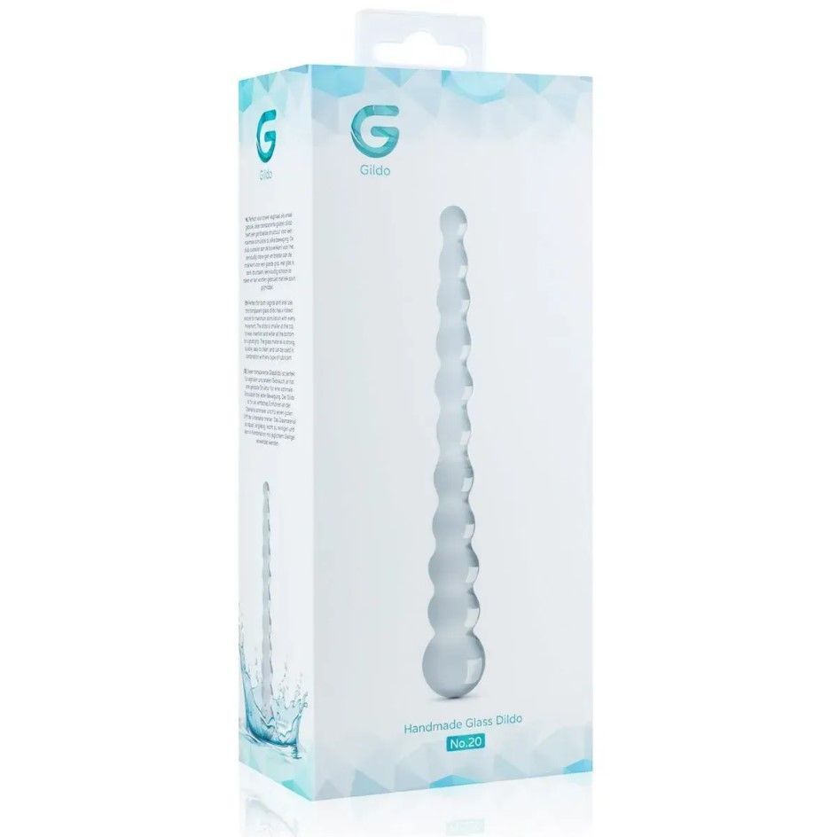 Скляний дилдо у вигляді намистин Glass Dildo No. 20 Gildo/4