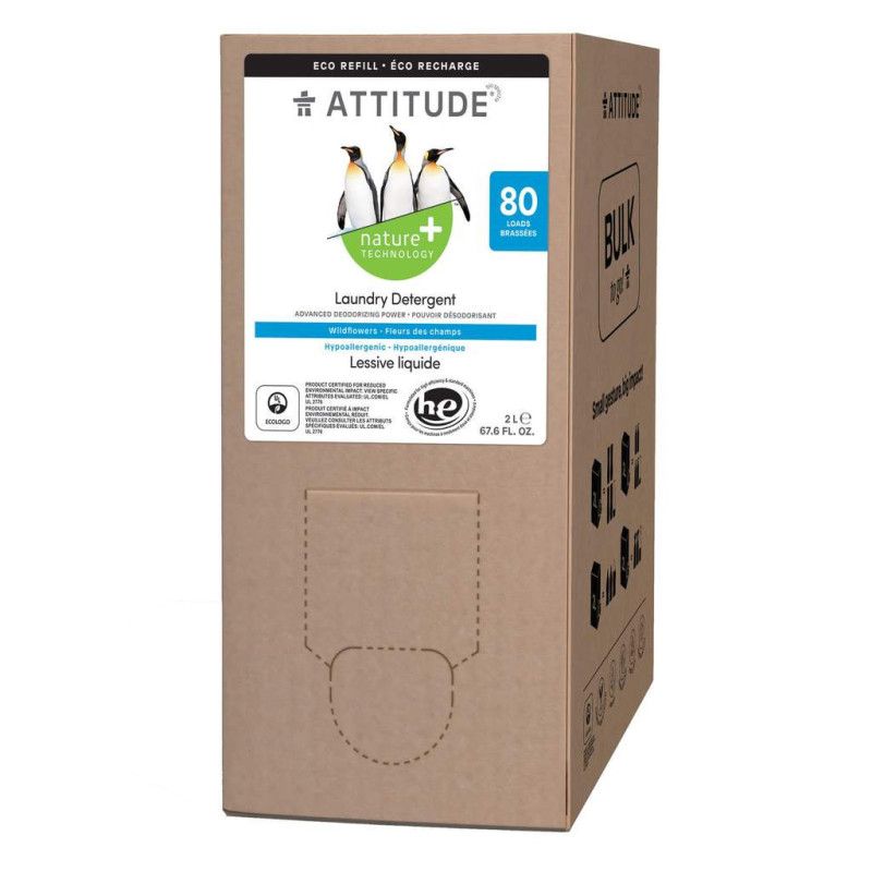 Засіб для прання з ароматом польових квітів (80 прань) Attitude
