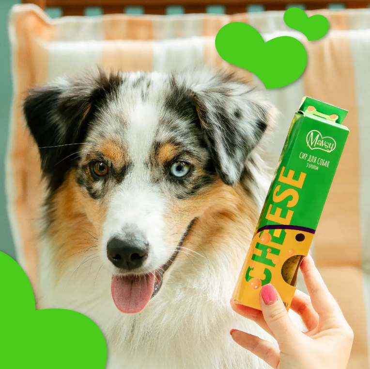 Жувальна паличка для собак CHEESE STICK з сиром та кропом Mavsy/3