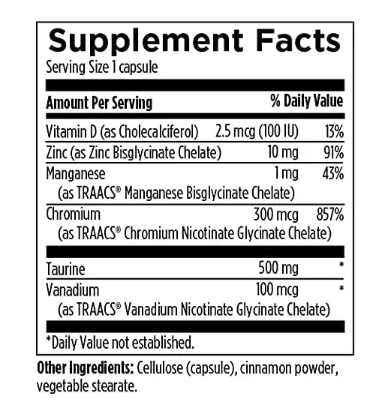 Chromium Synergy - Хром с кофакторами 300мг Designs for Health/1