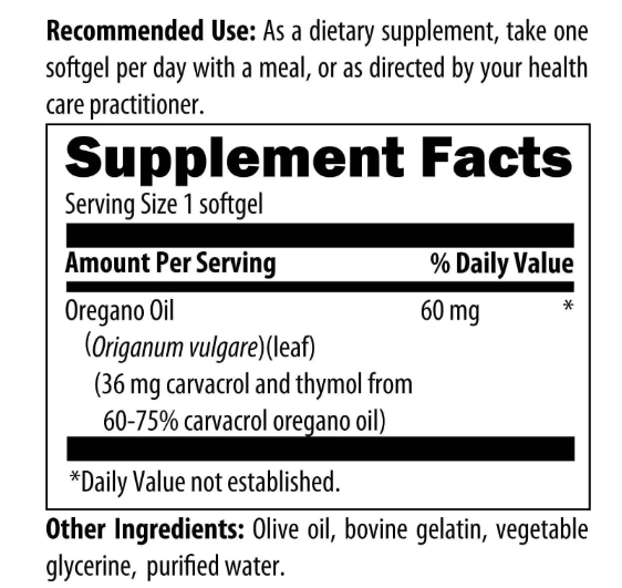 Oil of Oregano - Олія орегано Designs for Health/1