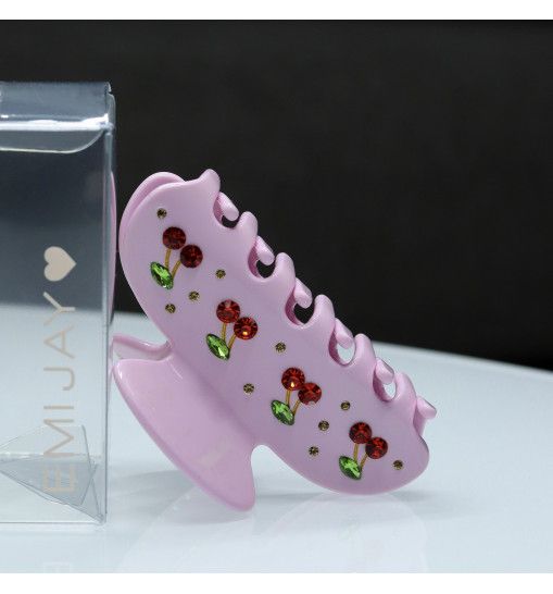 Sweetheart Clip in Pink Cherry Pie Крабик для волос "Pink Cherry Pie" Emi Jay, /1