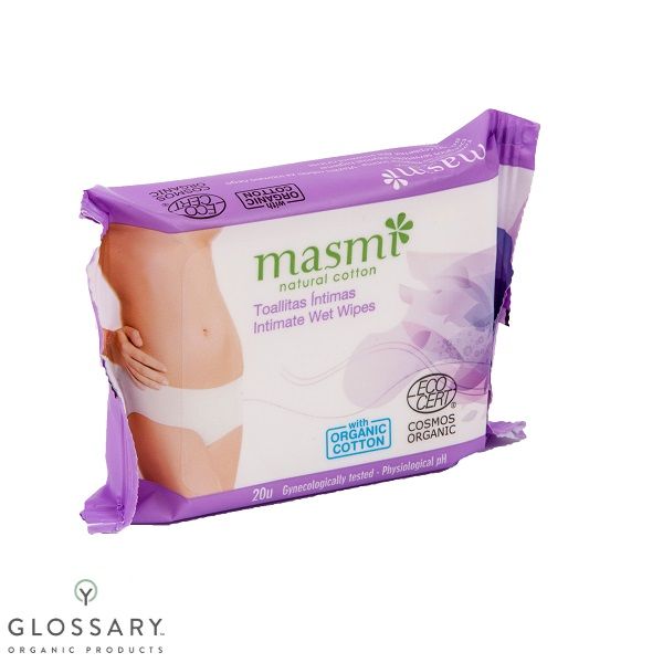 Органические влажные салфетки для интимной гигиены Masmi