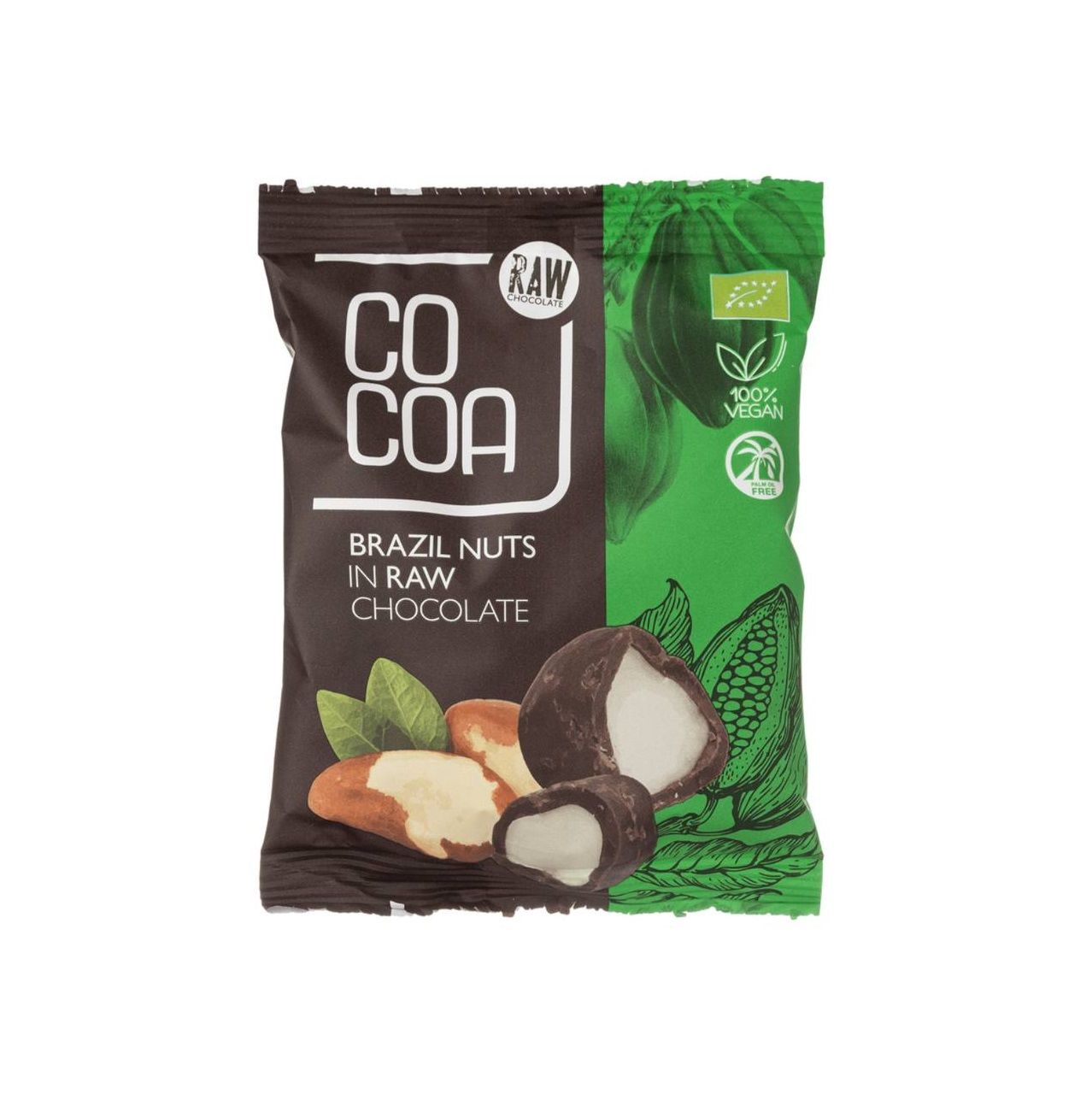 Бразильські горіхи у сирому шоколаді органічні  Raw Cocoa, 