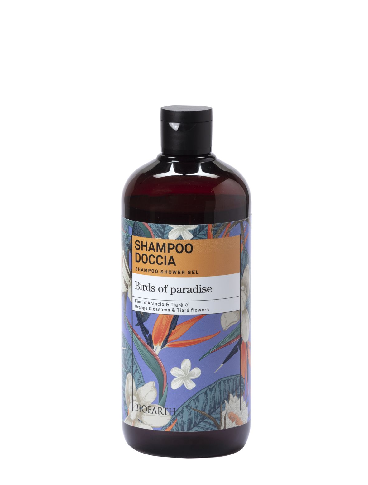 SHAMPOO SHOWER GEL BIRDS OF PARADISE Шампунь-гель увлажняющий для волос/душа Bioearth, 