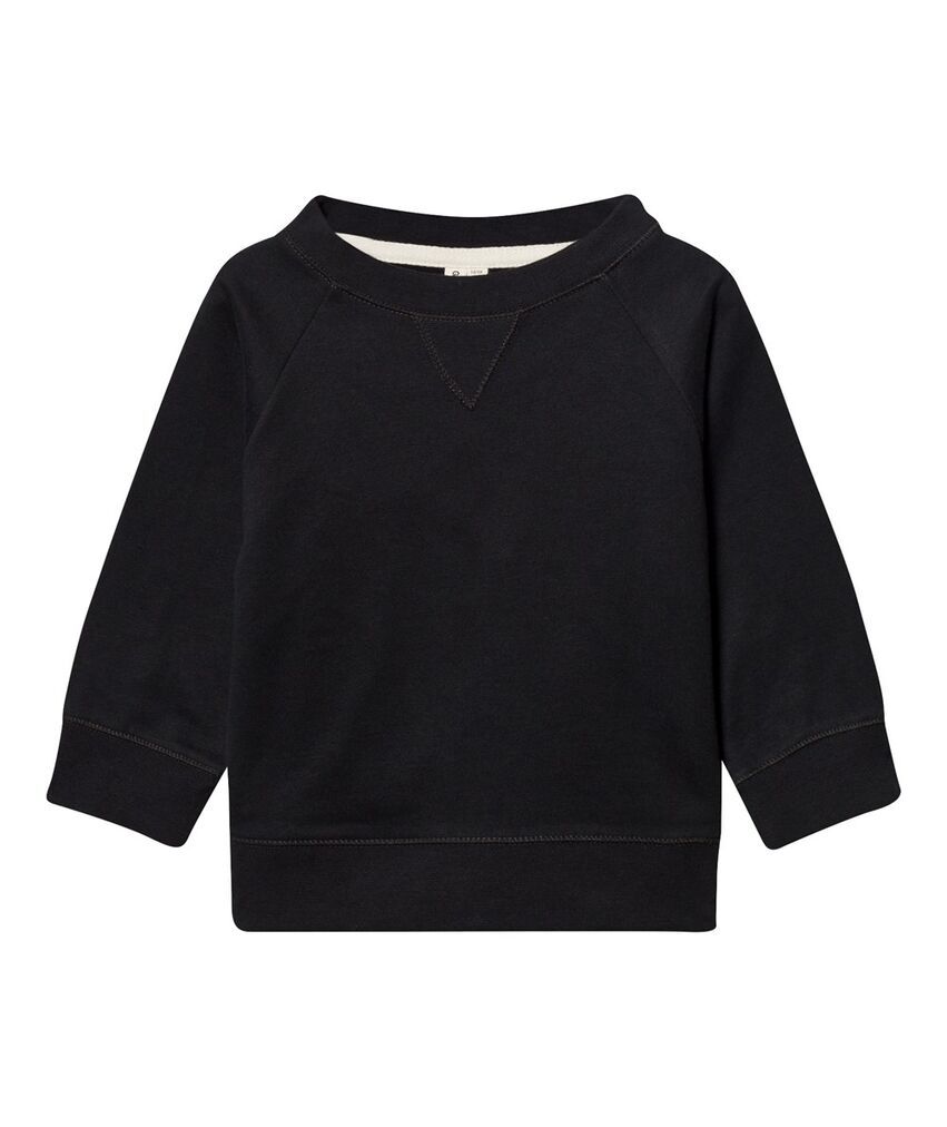 Crewneck Sweater Nearly Black Gray Label, 