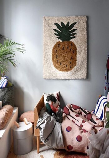 FRUITICANA Tufted Pineapple Rug, Ferm Living/1