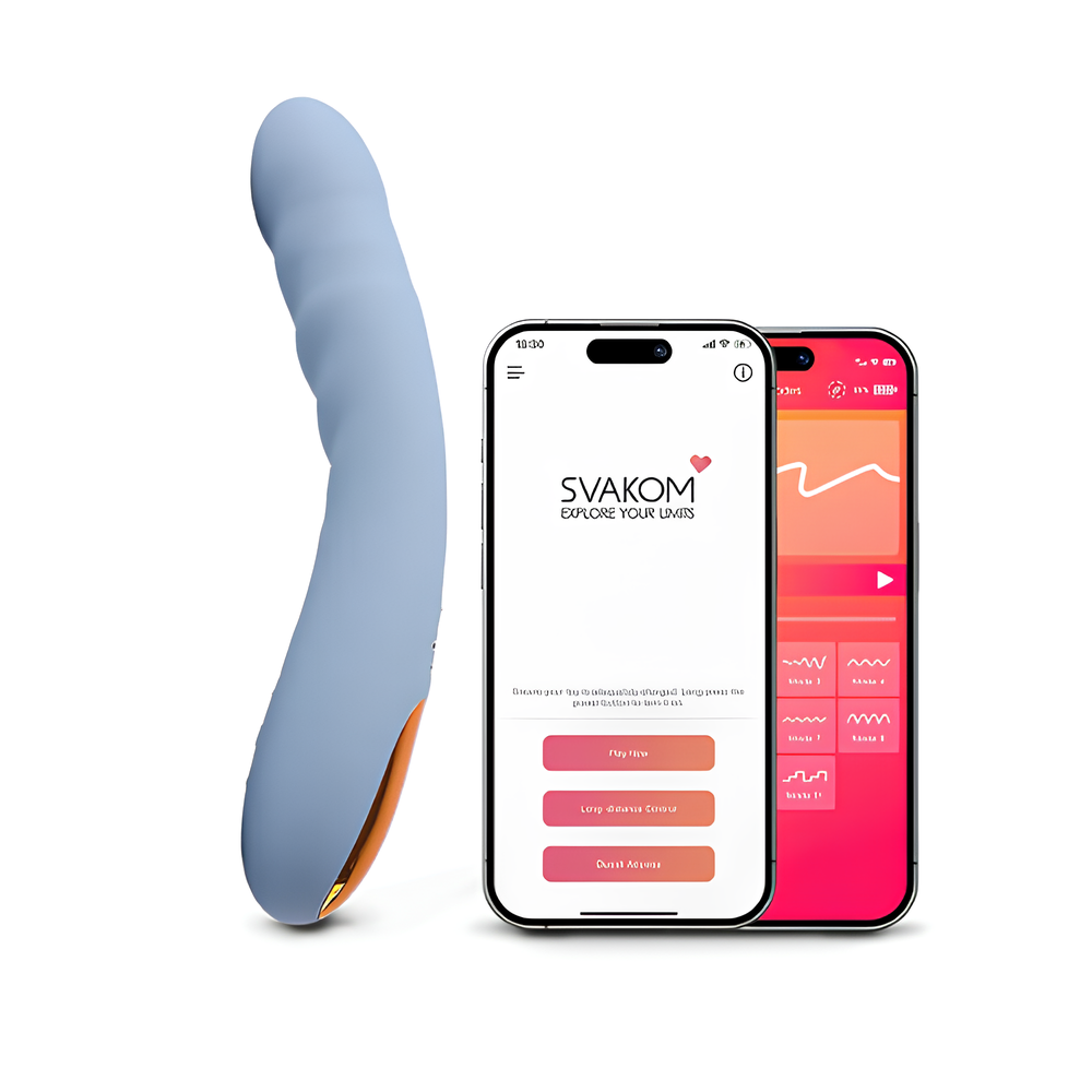 Смарт-вібратор з пульсацією Svakom Ava Neo Cornflower Blue/1