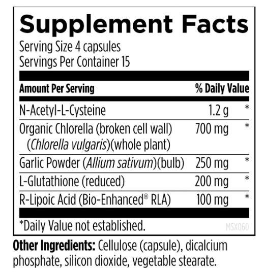 Metal-X-Synergy - Поддержка детоксификации тяжелых металлов Designs for Health/1