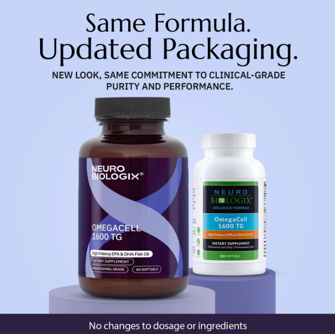 OmegaCell 1600 TG / Високоефективний риб'ячий жир ЕПК та ДГК Neurobiologix /1