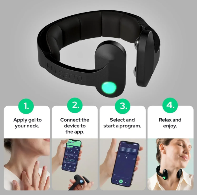 Vagus Nerve Stimulator / Стимулятор блукаючого нерва, реабілітаційний аксесуар Pulsetto FIT/1
