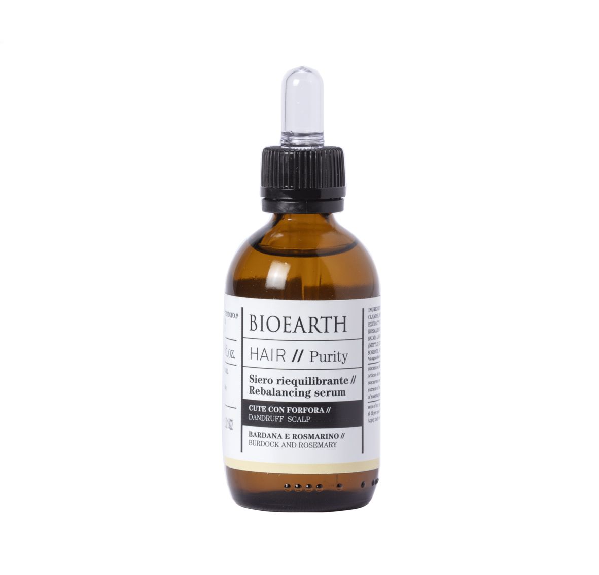 Hair 2.0 Rebalancing Serum // Dandruff And Itchy Scalp Сироватка балансуюча та заспокійлива від лупи для чутливої шкіри голови Bioearth, 