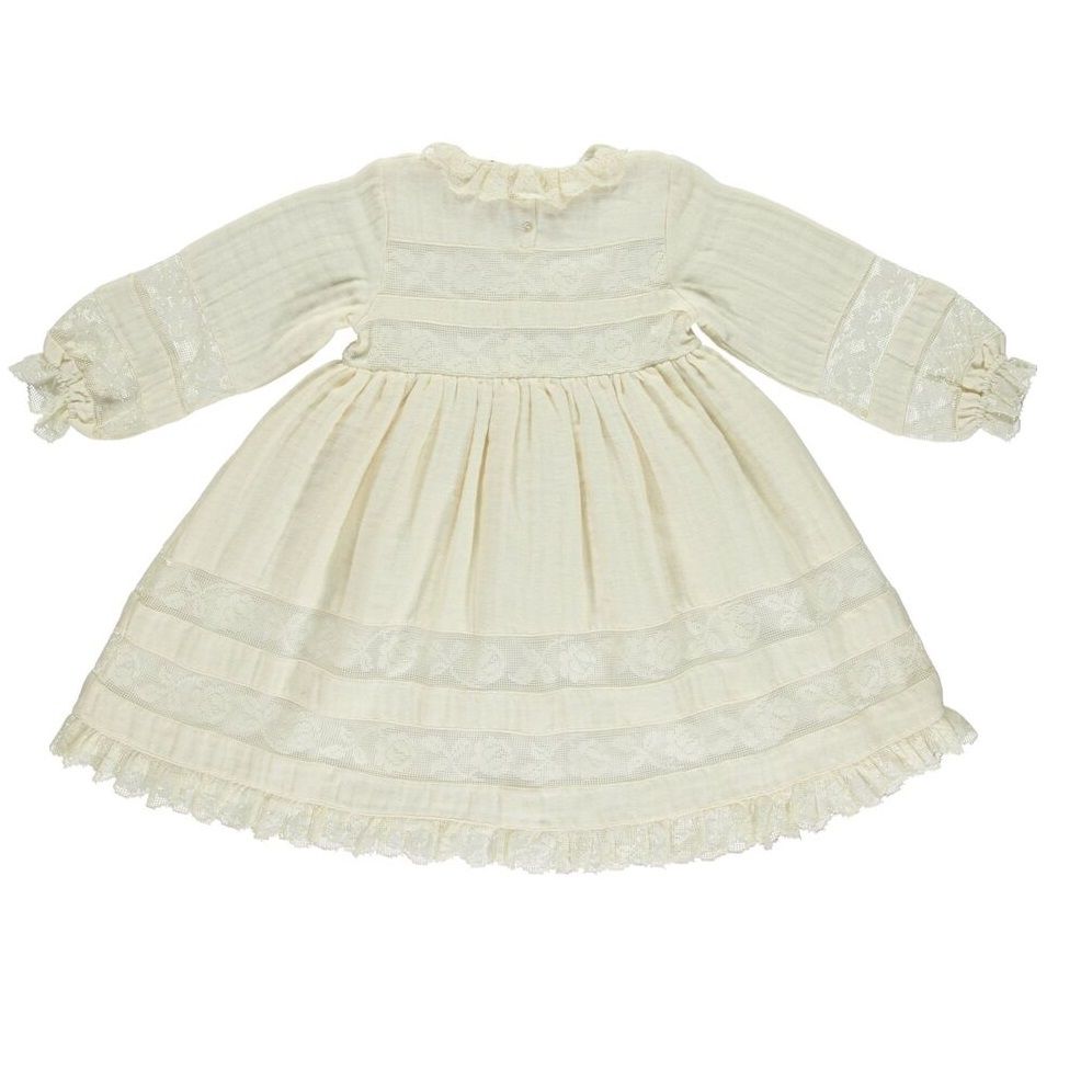 Rose dress Natural undyed Bebe Organic, /1