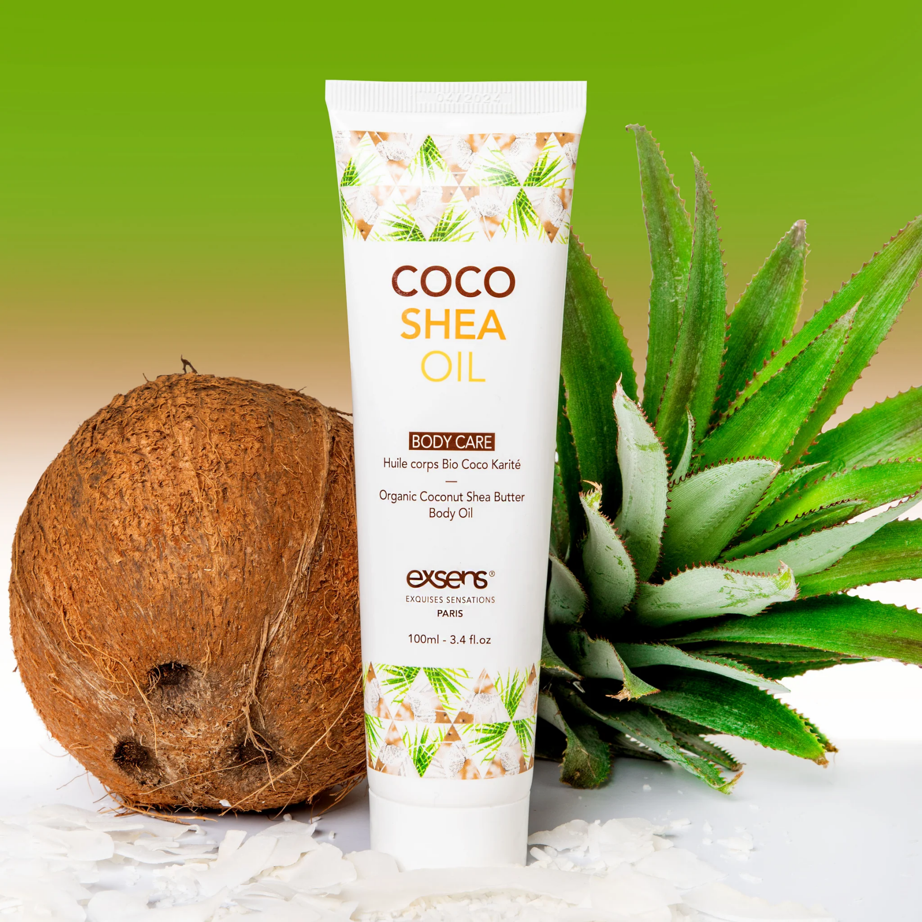 Органическое кокосовое масло карите (ши) для тела EXSENS Coco Shea Oil/2