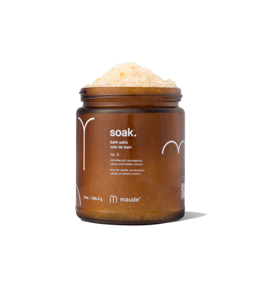 Soak no.3 eucalyptus and sandalwood - Мінеральна сіль для ванни - аромат №3 евкаліпт та сандалове дерево Maude, /1