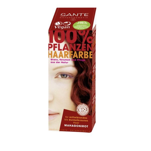 Био-краска-порошок для волос растительная Красное дерево/Mahagony Red