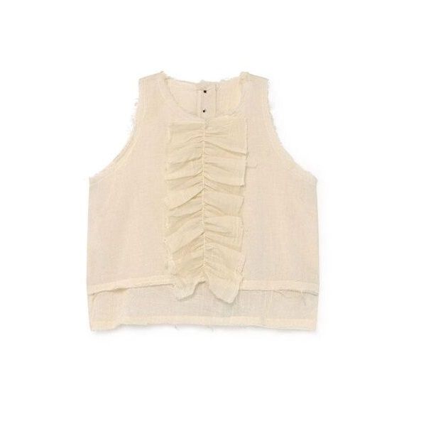 Muslin Ruffle Sun Top Cream Little Creative Factory, 