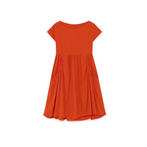 Crushed Cotton Dress Orange Little Creative Factory, 