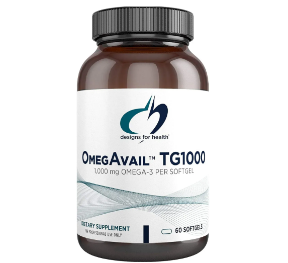 OmegAvail TG1000 / Омега 3 рыбий жир с ЭПК и ДГК 1000 мгDesigns for Health