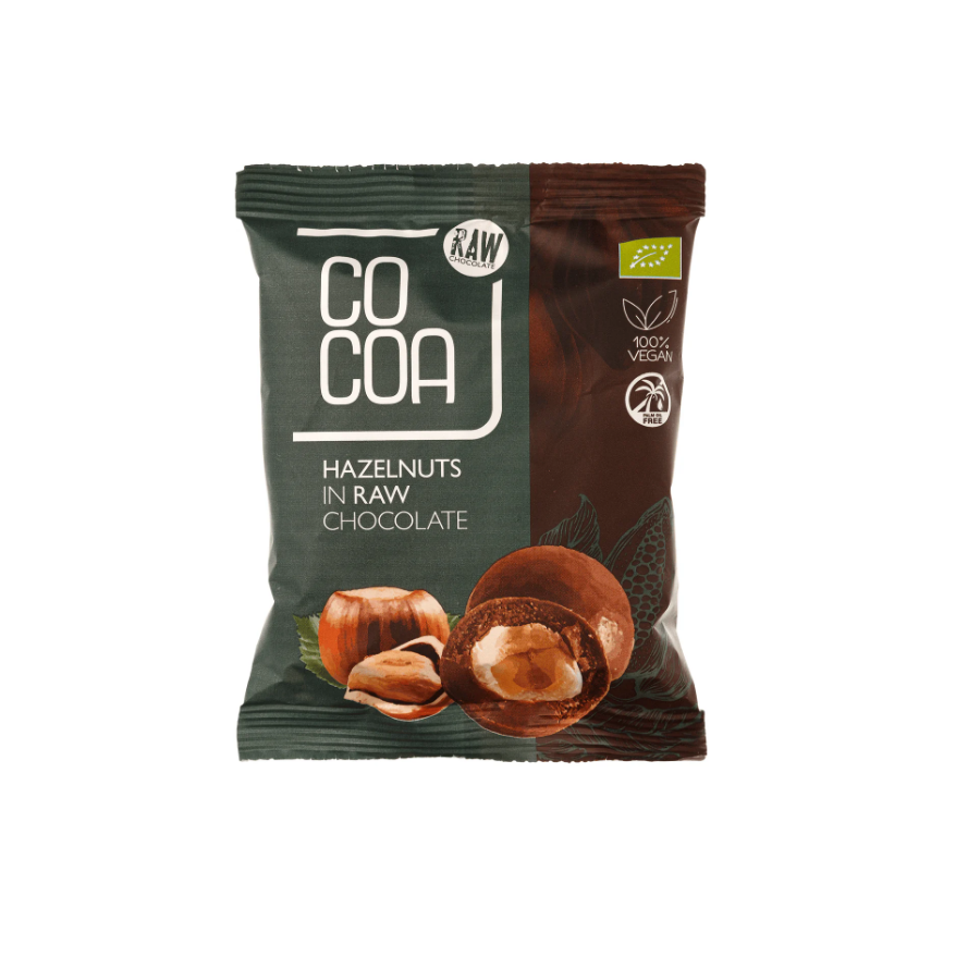 Лісові горіхи у сирому шоколаді органічні Raw Cocoa, 