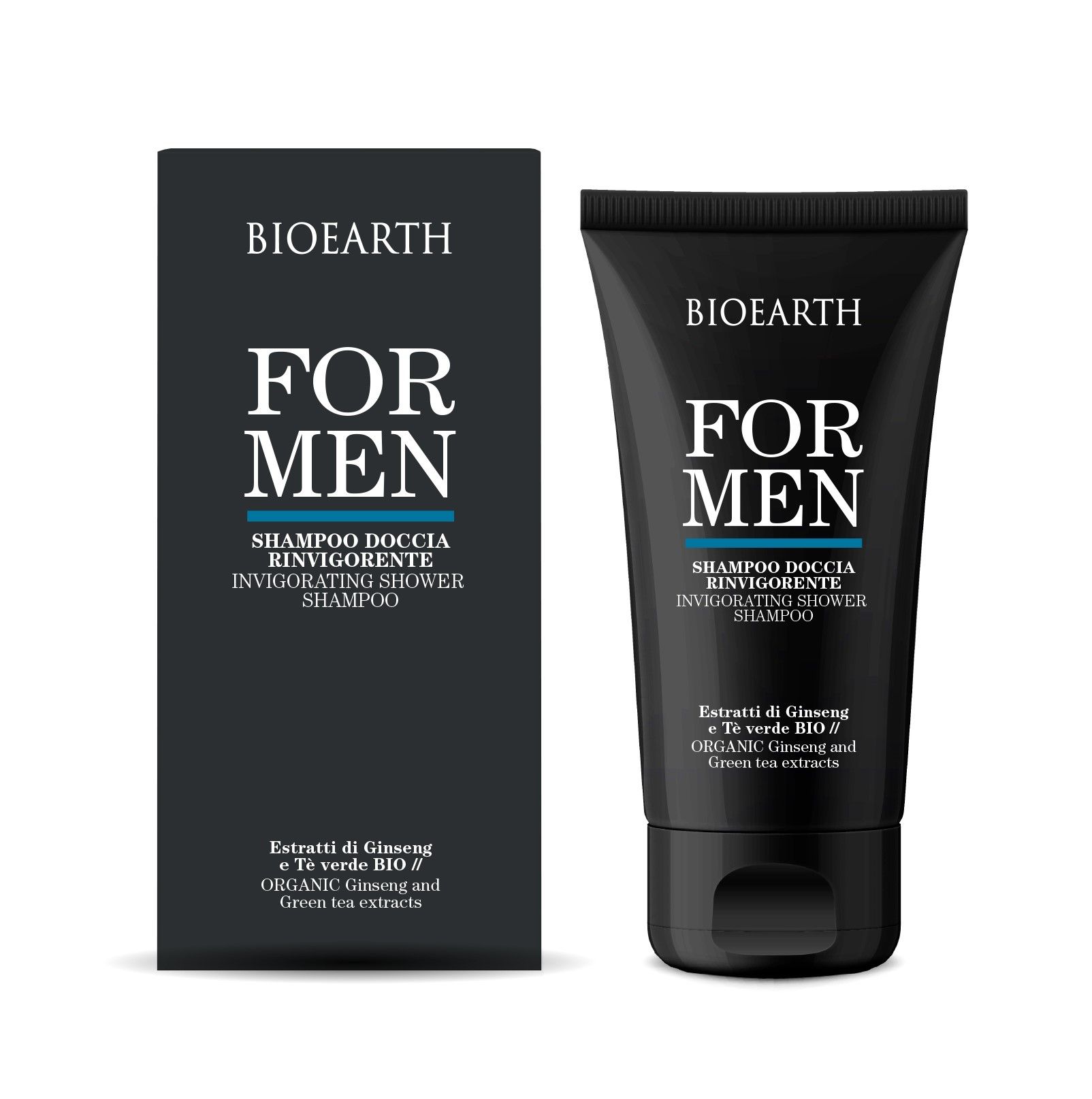 Шампунь-гель освіжаючий для волосся та тіла FOR MEN Bioearth