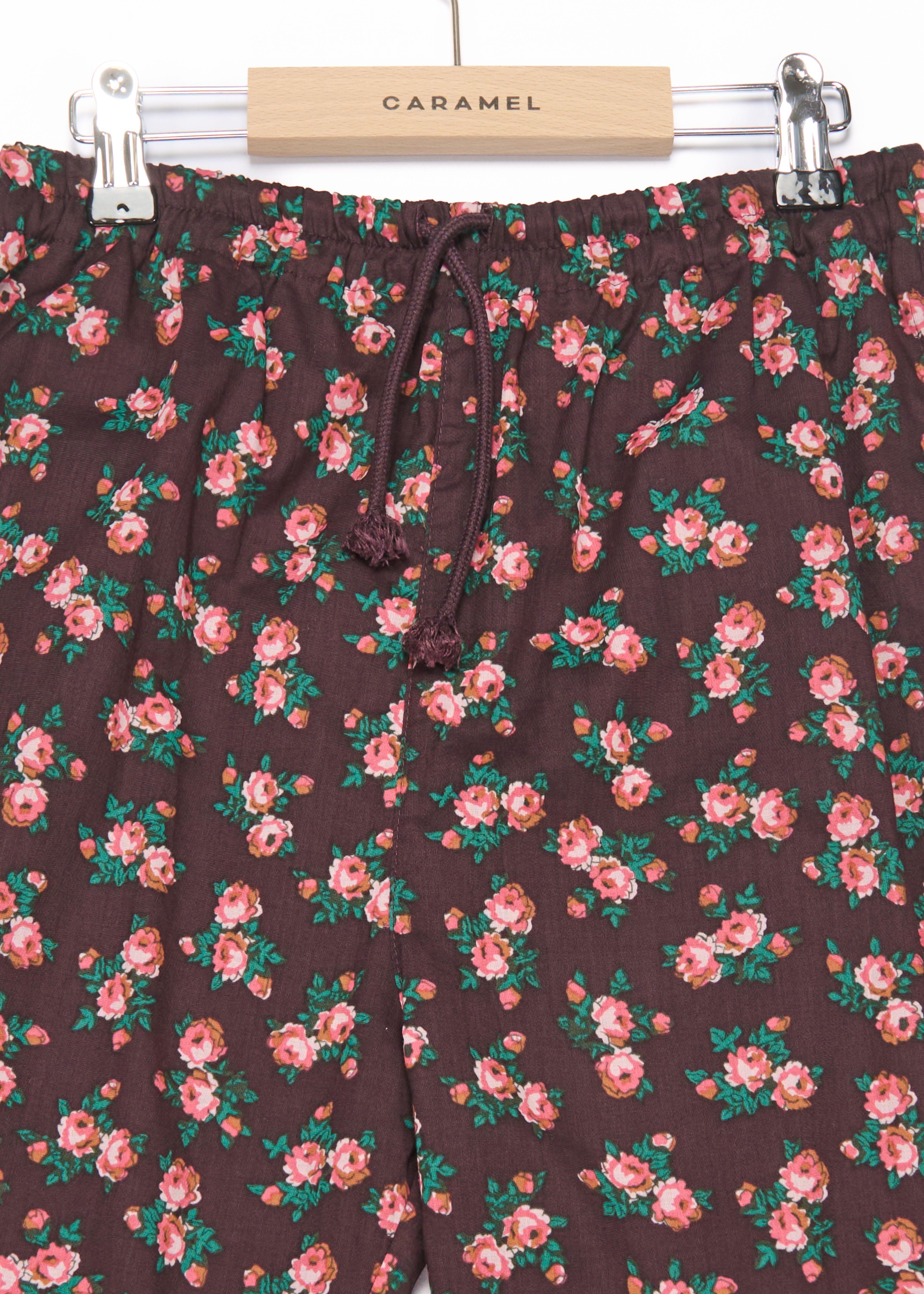 Брюки яркие цветочные Caramel/2