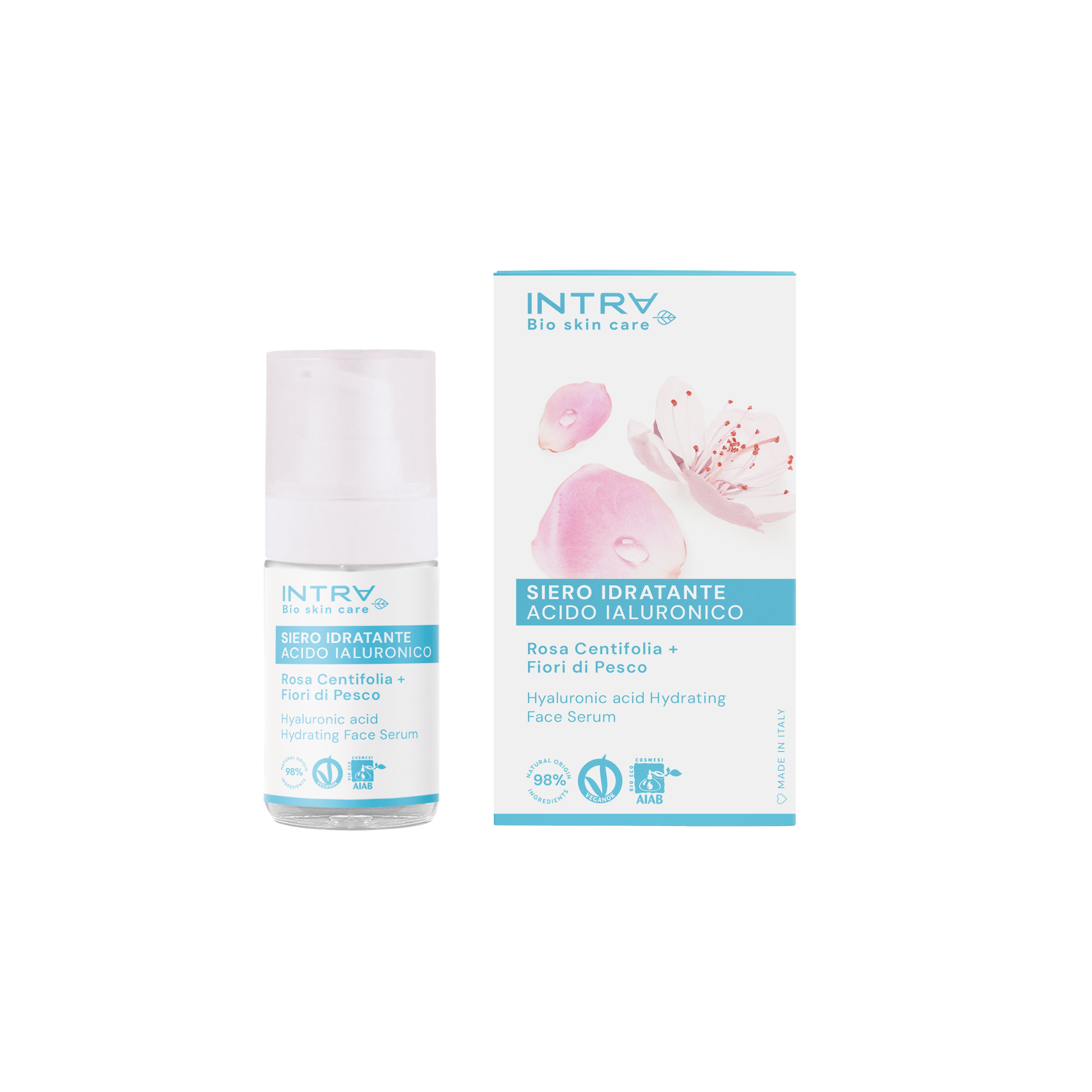 Сироватка з гілуроновой кислотою "Rosa Centifolia & Fiori di Pesco" INTRA