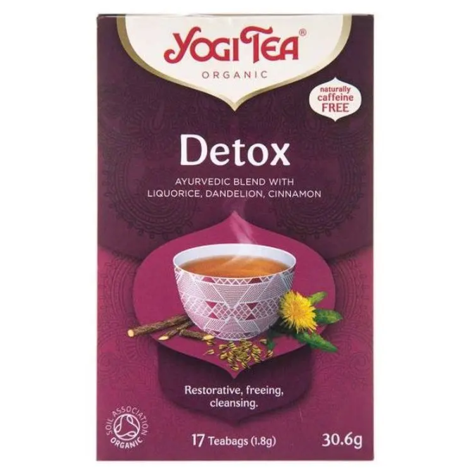 Чай травяной с пряностями "Детокс" органический пакет, Yogi Tea