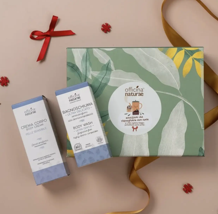 Подарунковий набір органічної косметики для чутливої шкіри "ЕМОЦІЇ З УВАГОЮ" від Officina Naturae/1