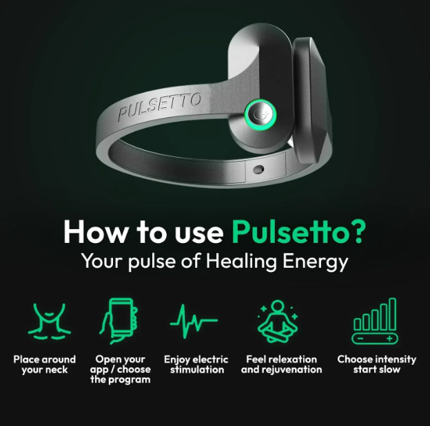 Стимулятор блукаючого нерва, реабілітаційний аксесуар Pulsetto FIT/1