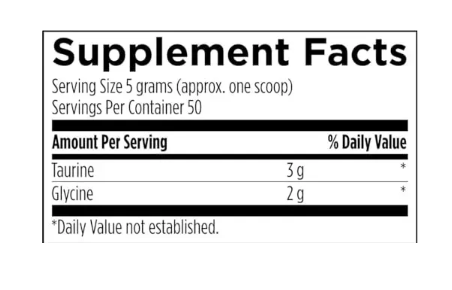 Taurine + Glycine Powder - Таурин + Глицин поддержка здорового старения Designs for Health/1