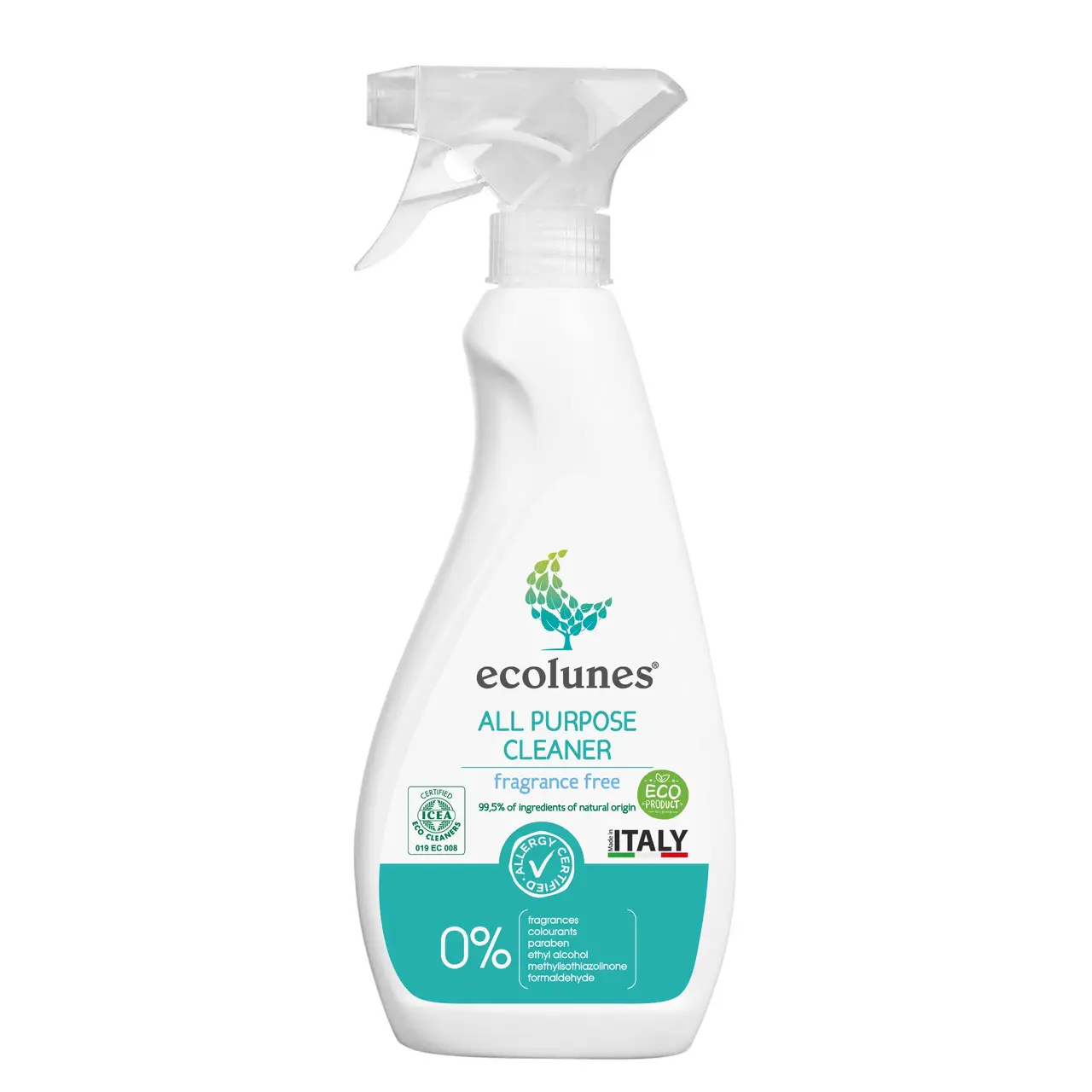 Гіпоалергенний органічний універсальний очисник без запаху, Ecolunes, 