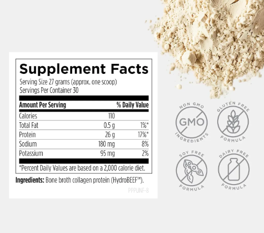 Bone Broth Protein (formerly PurePaleo) - Яловичий протеїн із кісткового бульйону без смаку Designs for Health/2