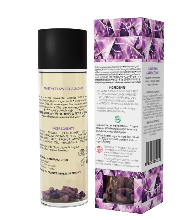 Массажное масло EXSENS Amethyst Sweet Almond (расслабляющая, с аметистом)/1